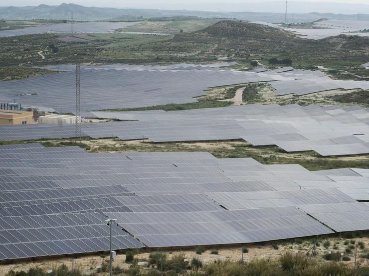 Solar panels in Mula, Murcia Region, Spain.