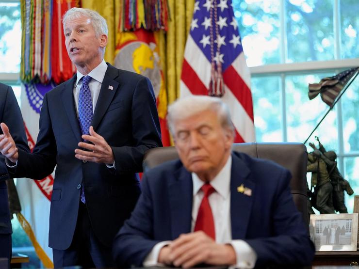 Energy Secretary Chris Wright and President Trump