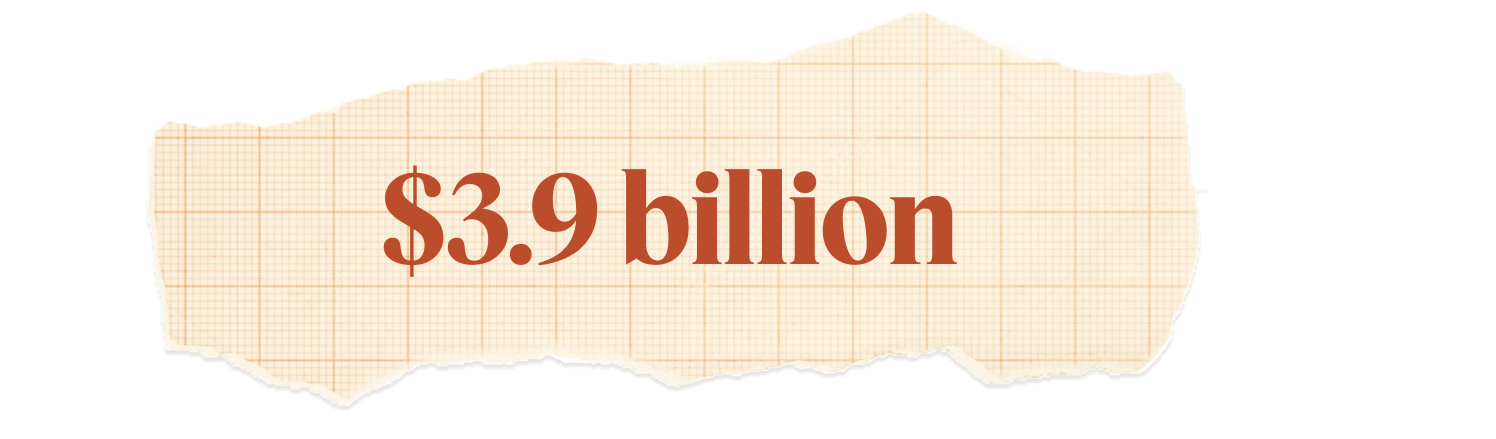 $3.9 billion