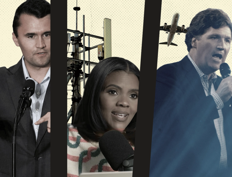 Charlie Kirk, Candace Owens, and Tucker Carlson