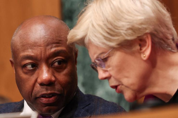 Tim Scott and Elizabeth Warren