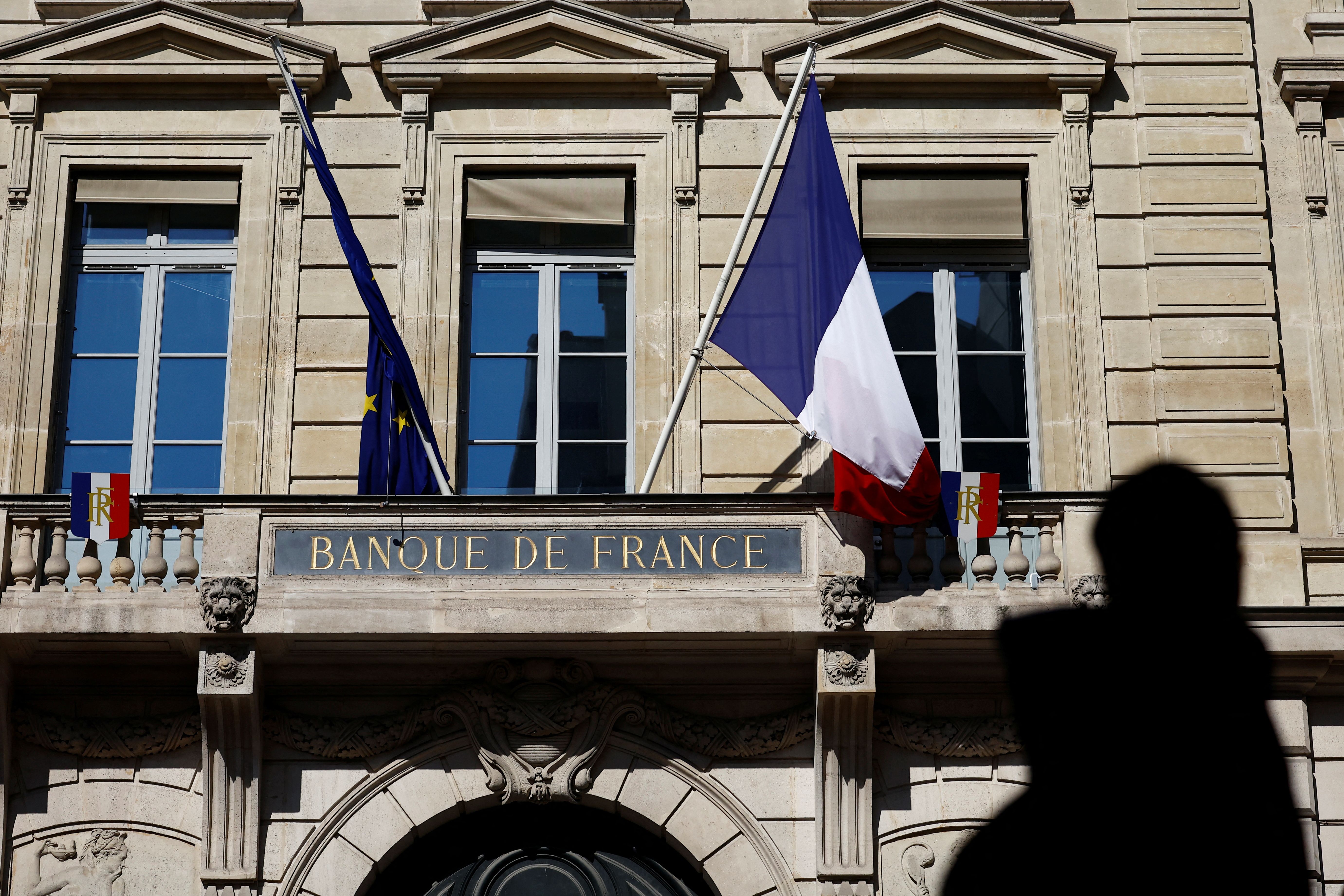 The Banque de France building in Paris. 