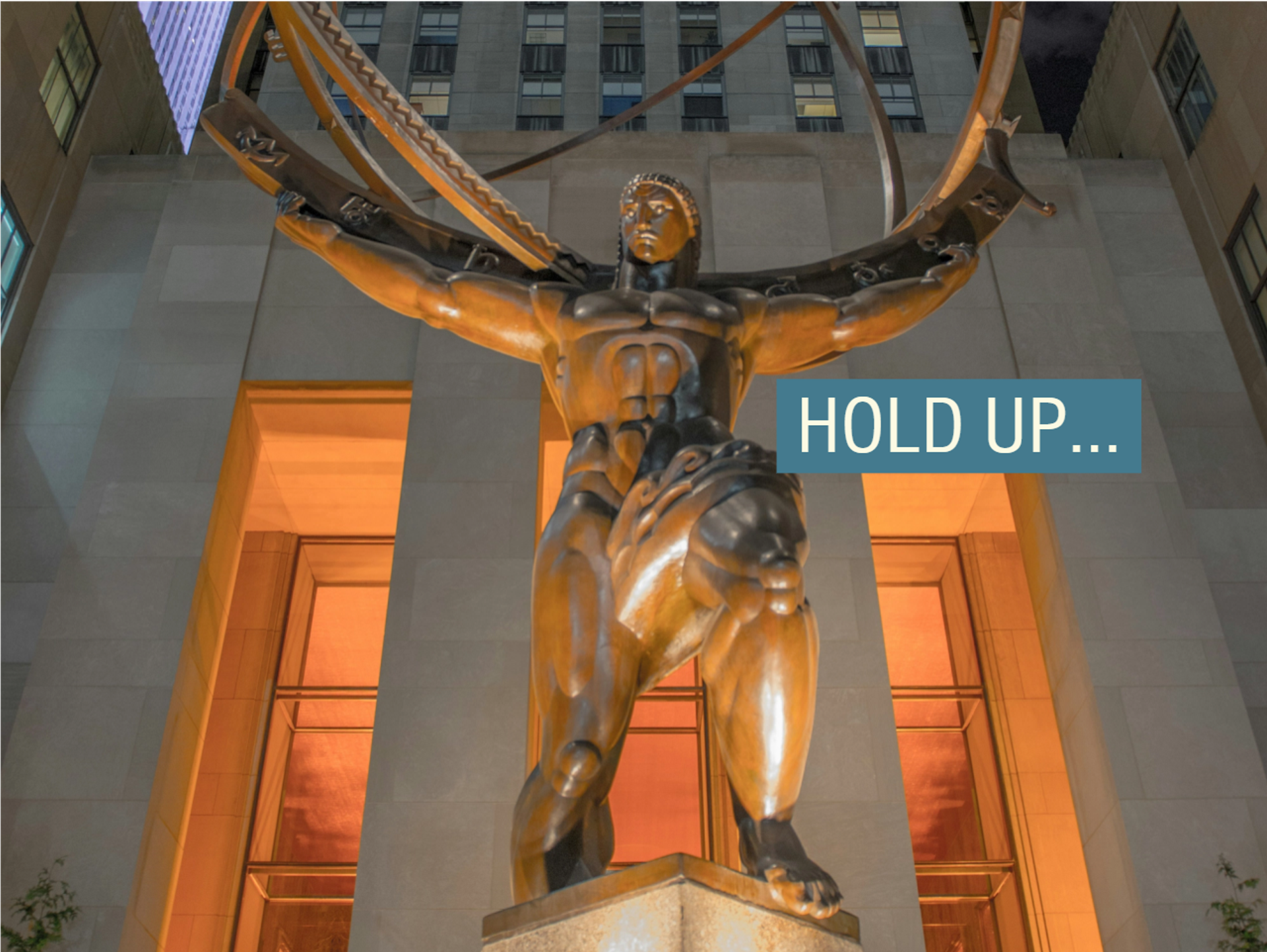 The Atlas statue in front of 30 Rockefeller Plaza 