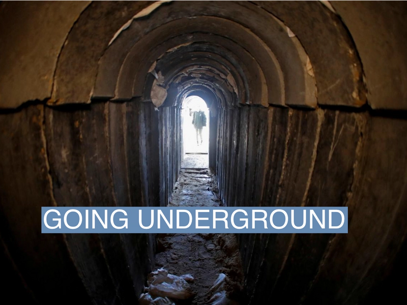 A general view shows the interiors of what the Israeli military say is a cross-border attack tunnel dug from Gaza to Israel, on the Israeli side of the Gaza Strip border near Kissufim January 18, 2018.