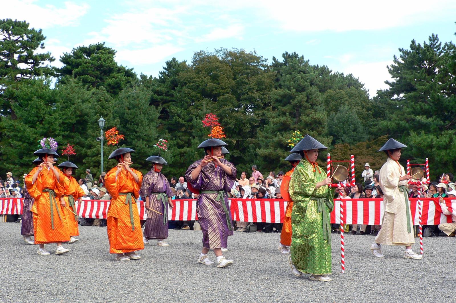 Furyu-odori musicians in Kyoto