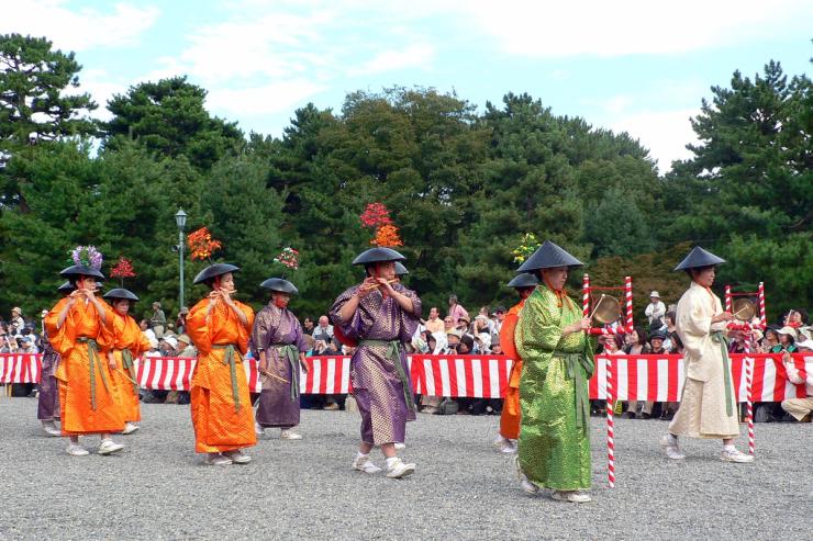 Furyu-odori musicians in Kyoto