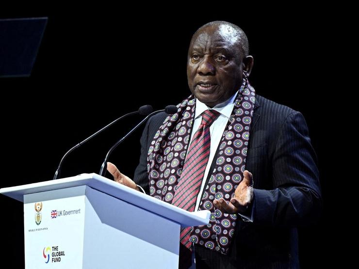 South African President Cyril Ramaphosa at the G20.