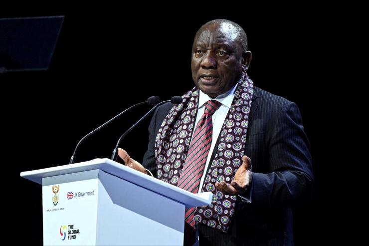 South African President Cyril Ramaphosa at the G20.