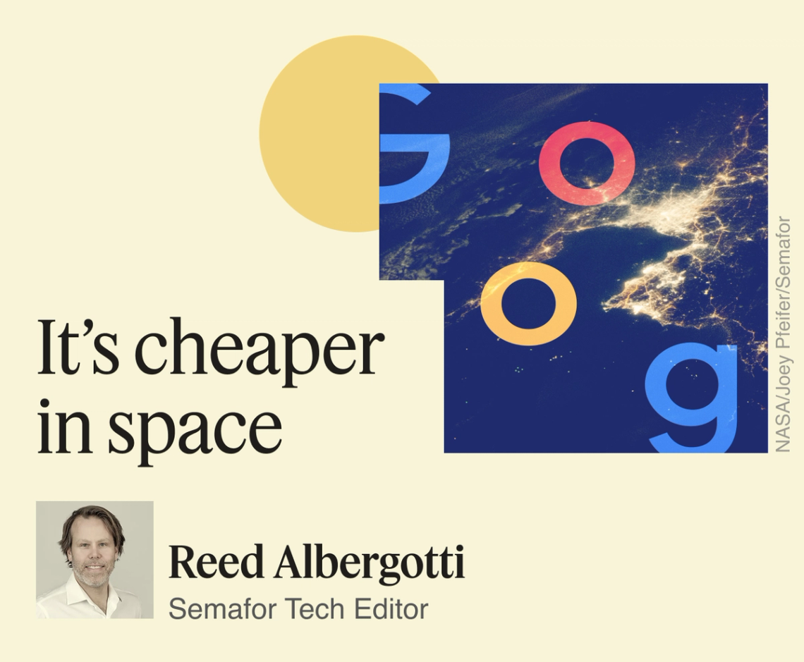 It’s cheaper in space.