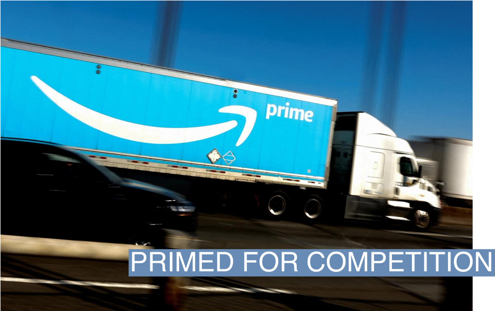 An Amazon Prime truck in New York City.