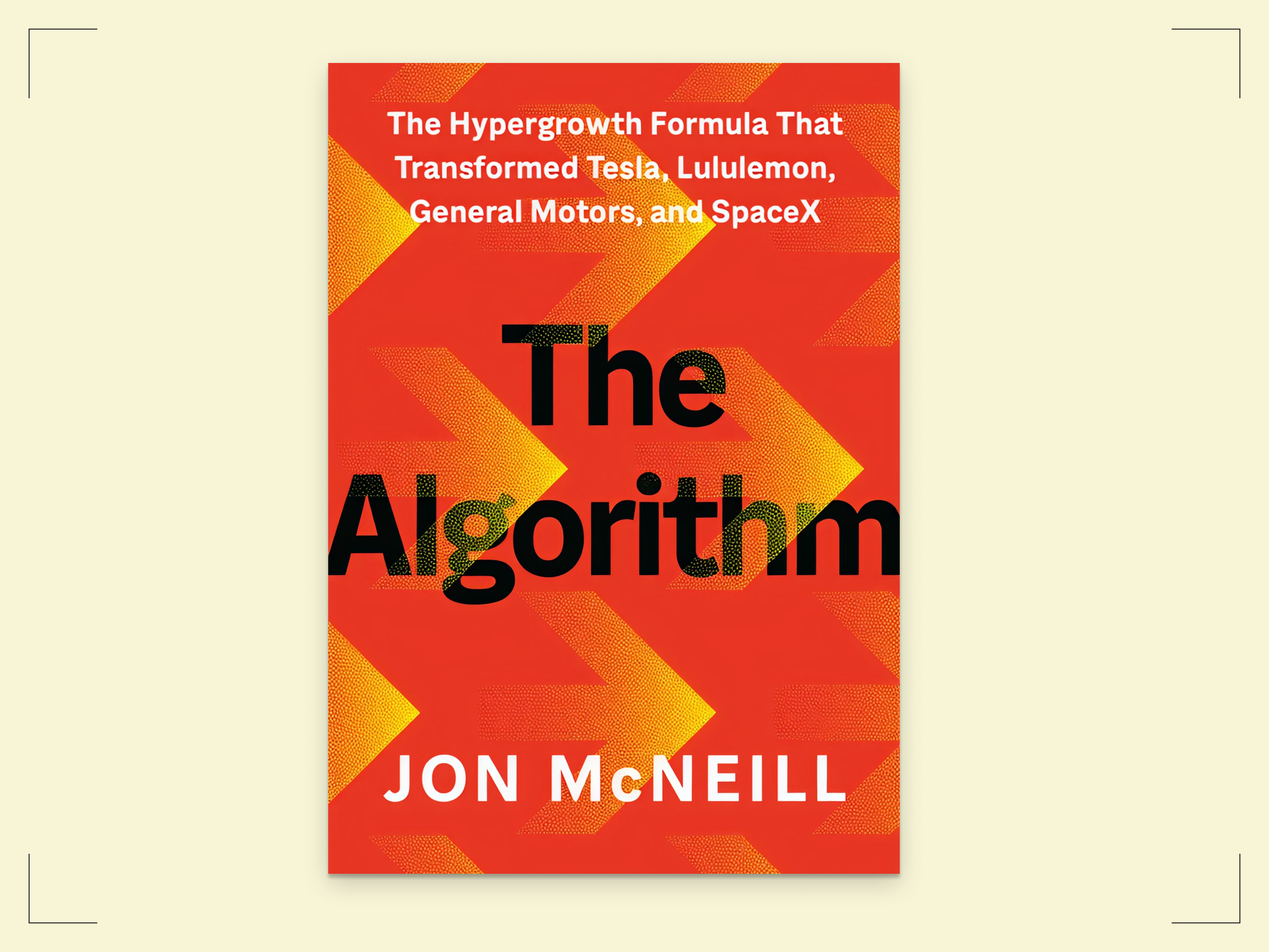 The cover of Jon McNeill’s book, The Algorithm.