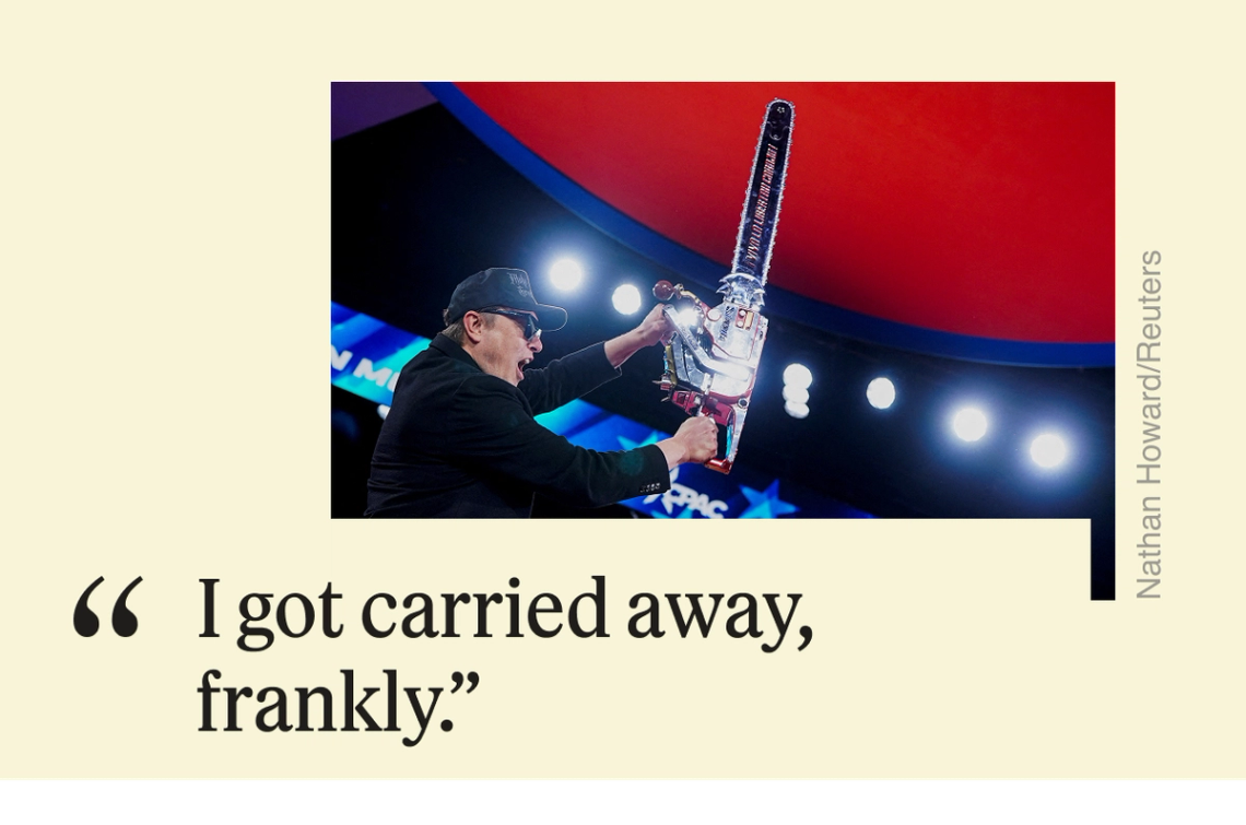 “I got carried away, frankly.”