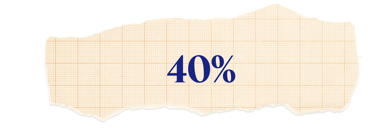 40%