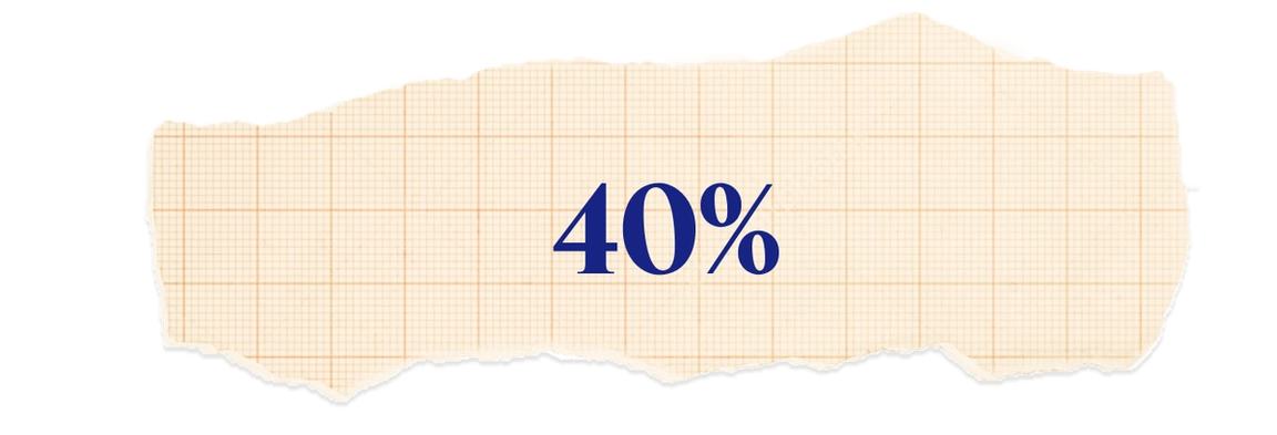 40%