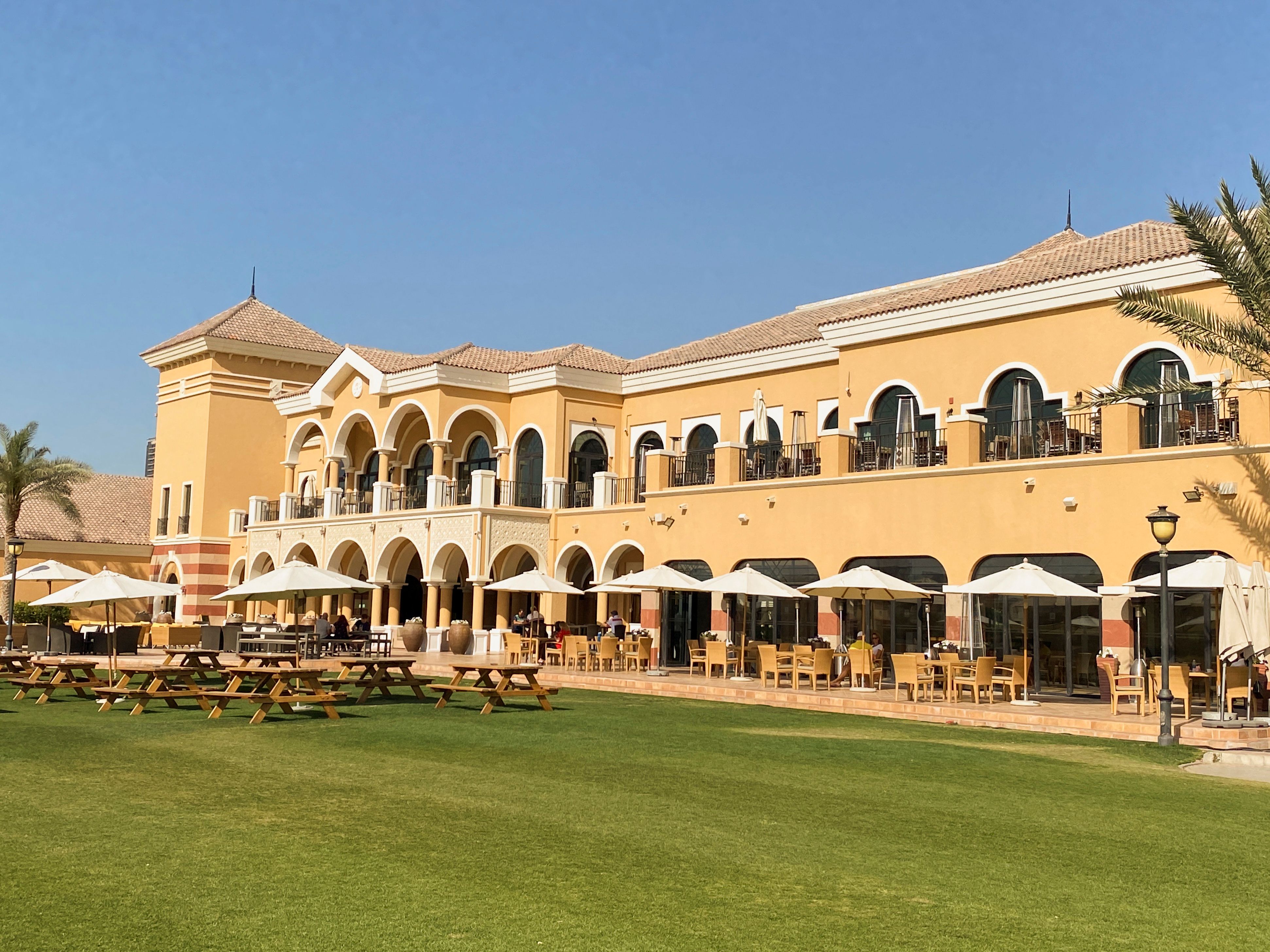 A golf course villa community in Dubai. 