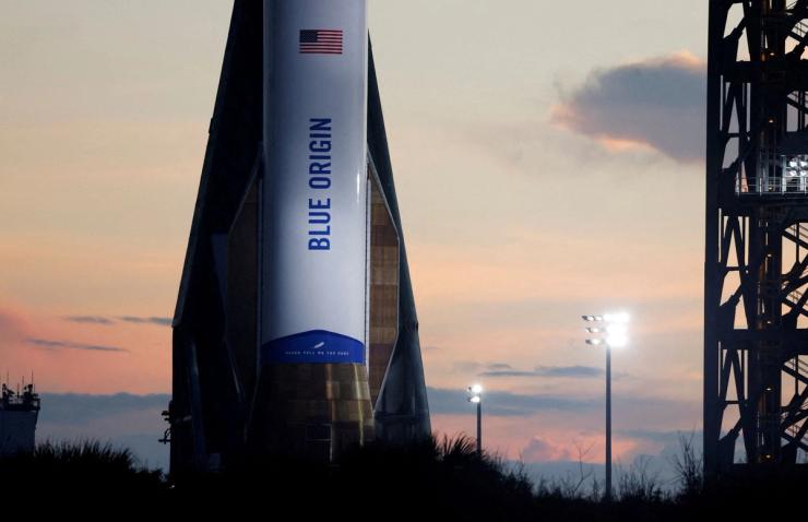A Blue Origin rocket.