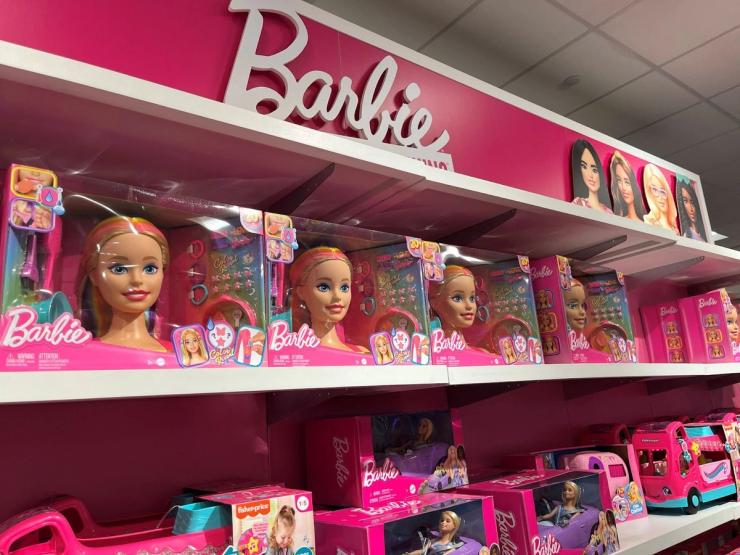 A shop selling Barbies.