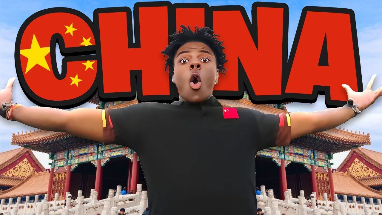 IShowSpeed, or Darren Watkins, posing in a YouTube thumbnail.