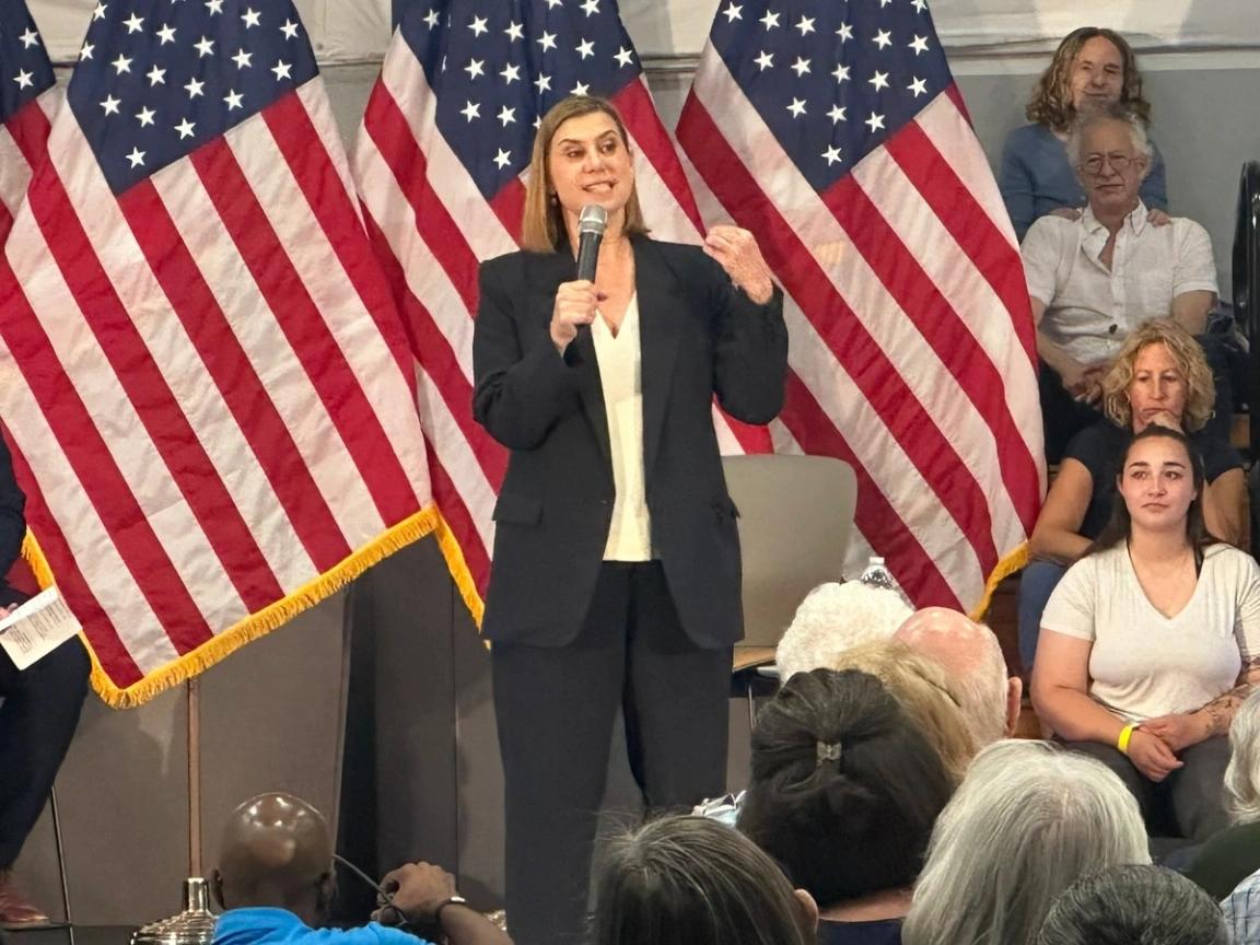 Sen. Elissa Slotkin, D-Mich., at her event this week