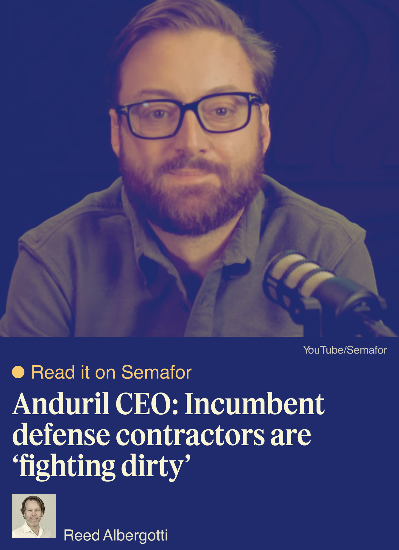 Anduril CEO: Incumbent defense contractors are ‘fighting dirty’