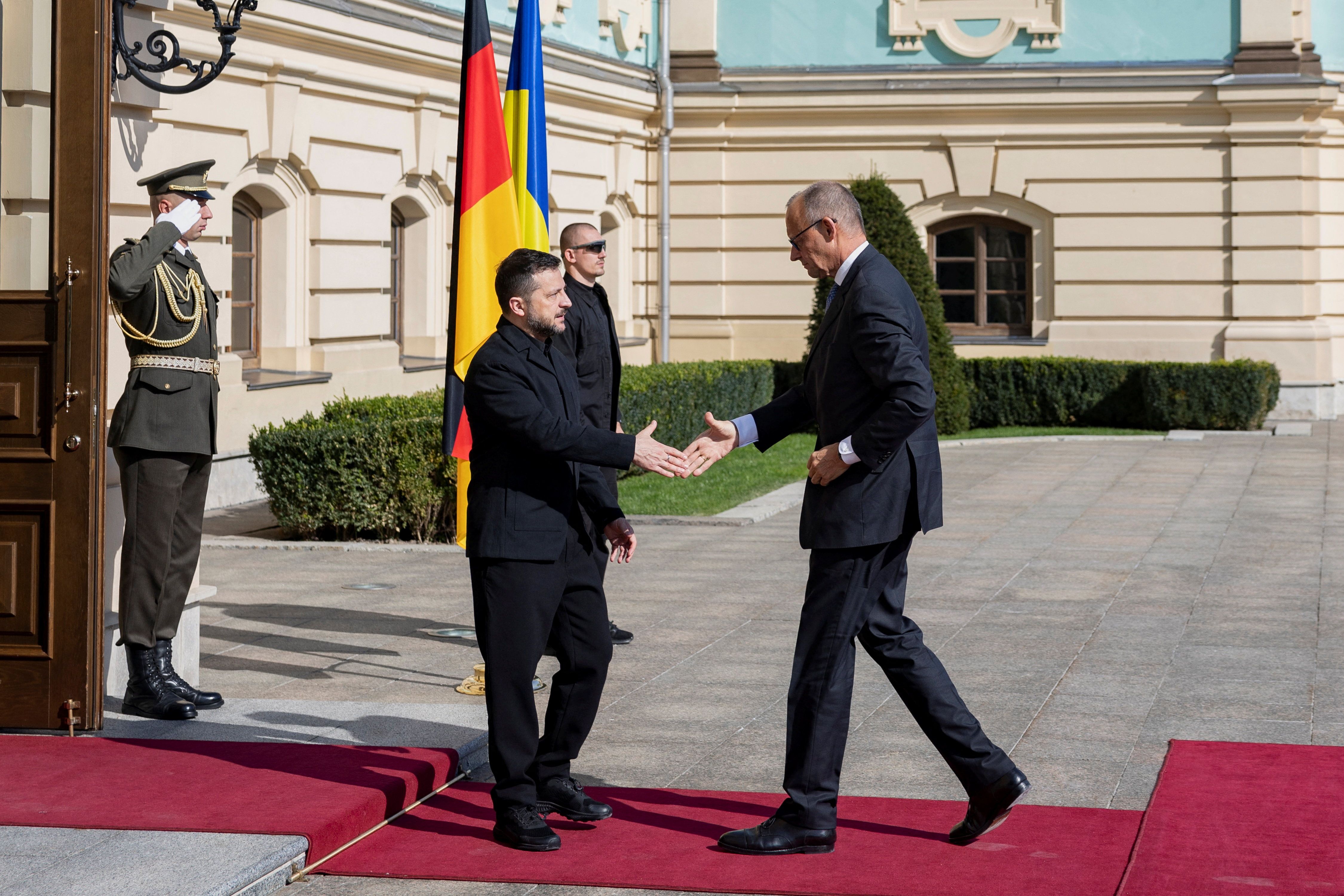 German Chancellor Friedrich Merz and Ukrainian President Volodymyr Zelenskyy