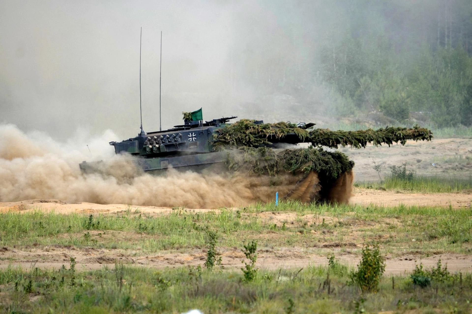 A German tank. 