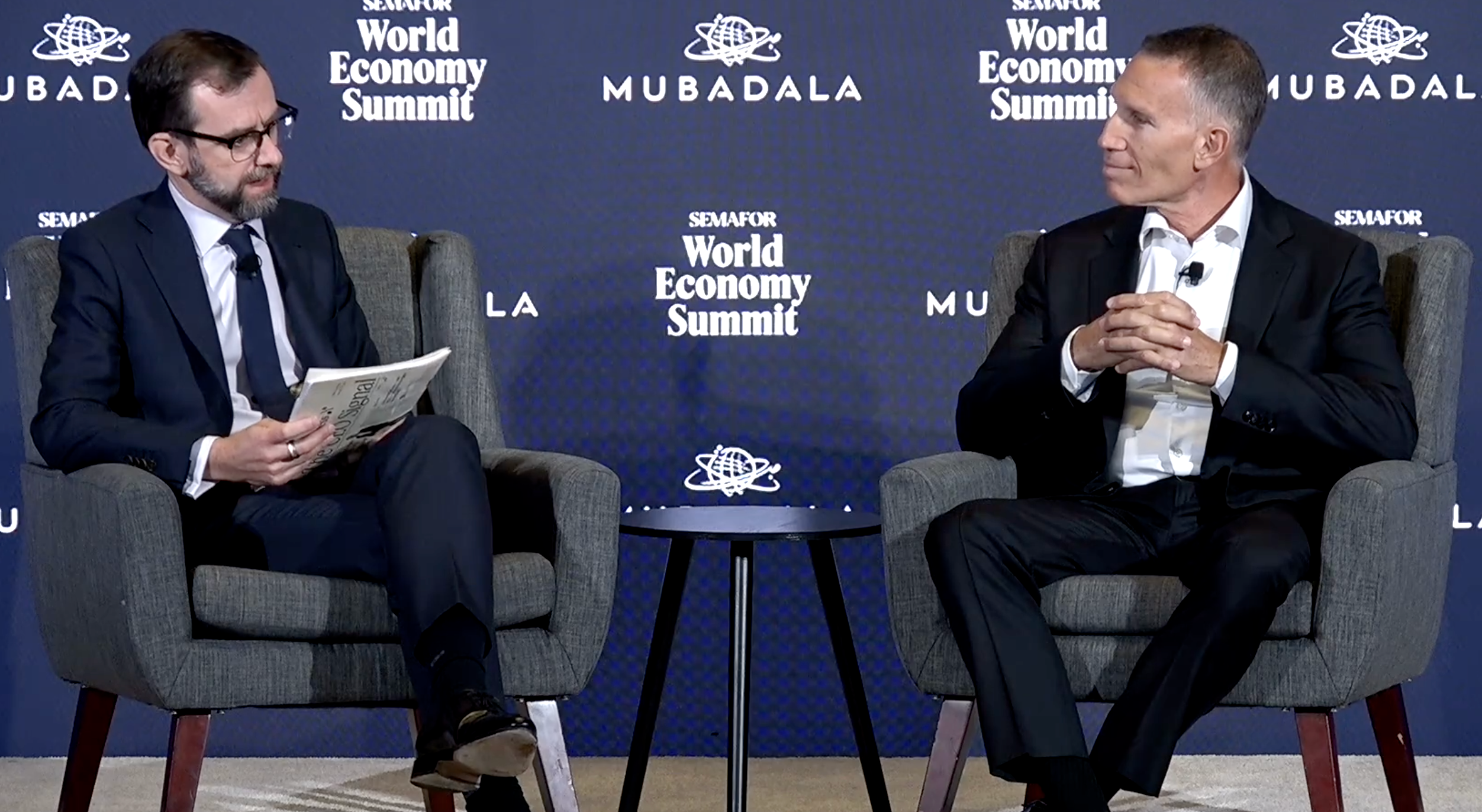 Ynon Kreiz on stage. 