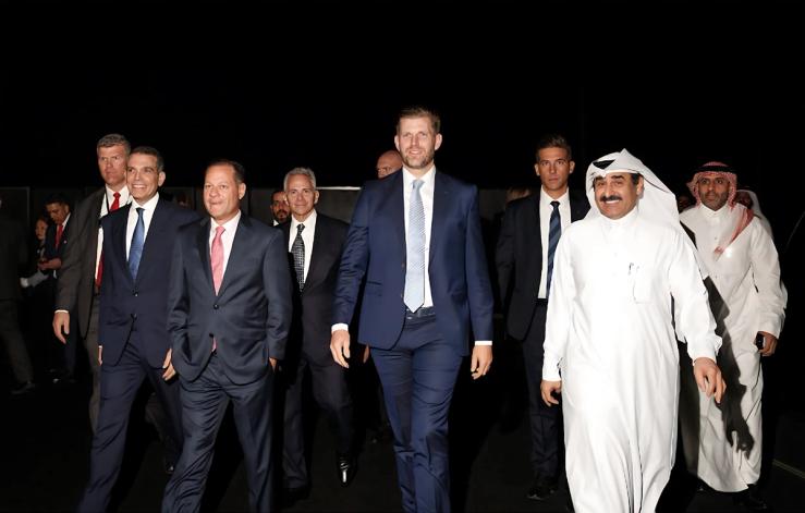 Trump Organization executive vice president Eric Trump with Dar Global CEO Ziad El Chaar.