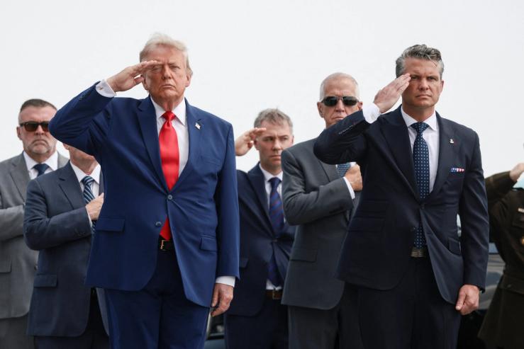 Donald Trump and Pete Hegseth