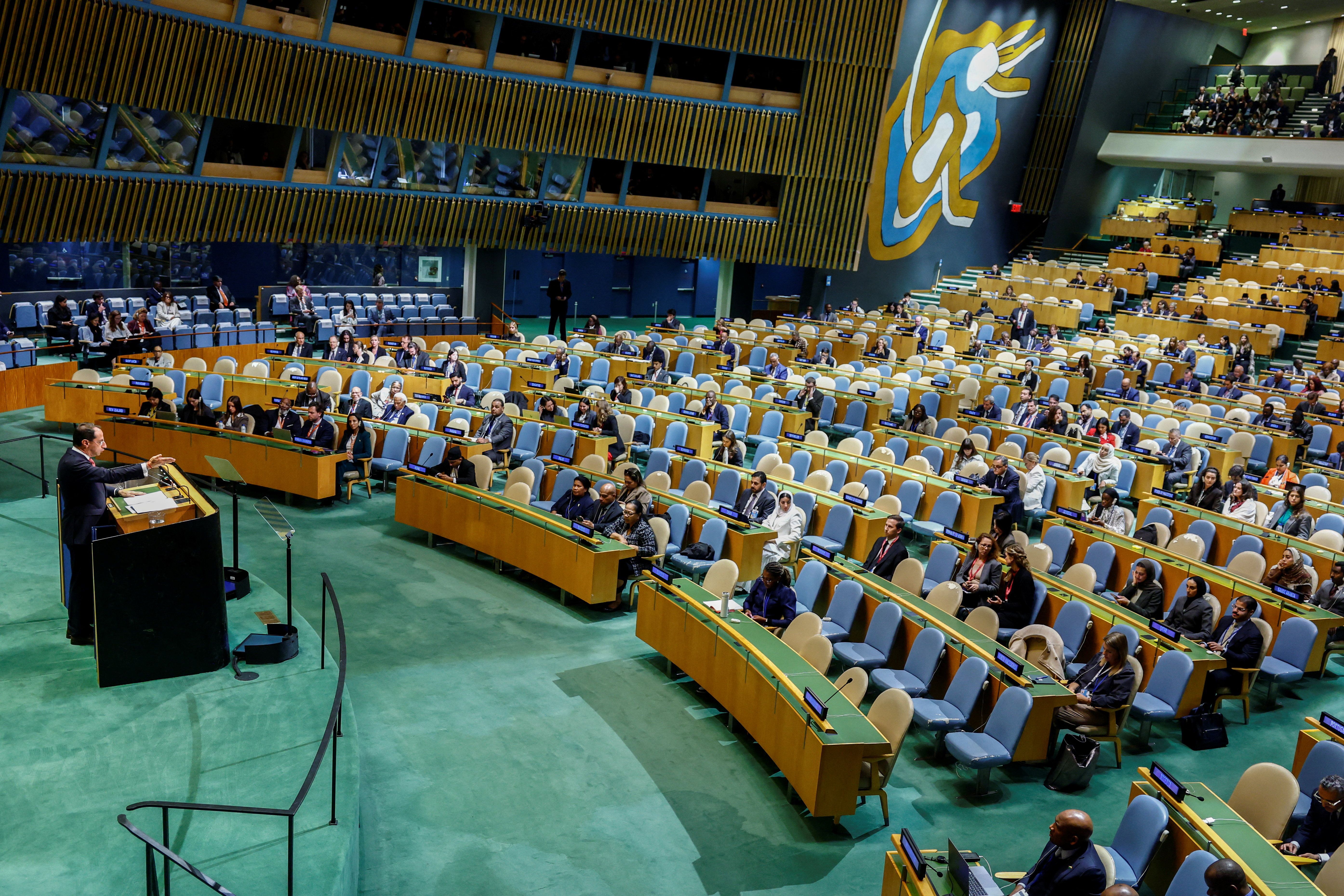 The United Nations General Assembly. 