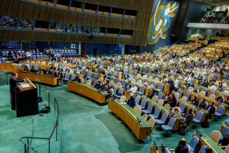 The United Nations General Assembly.