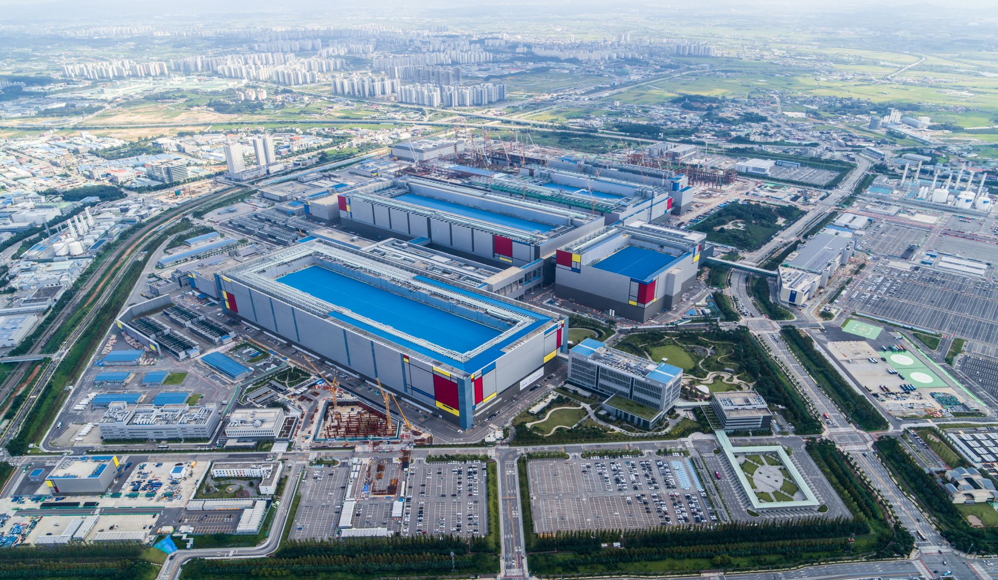Samsung Electronics’ chip production plant at Pyeongtaek, South Korea.