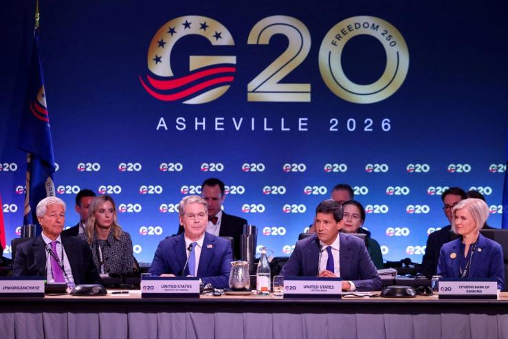 G20 meeting of finance leaders in North Carolina.