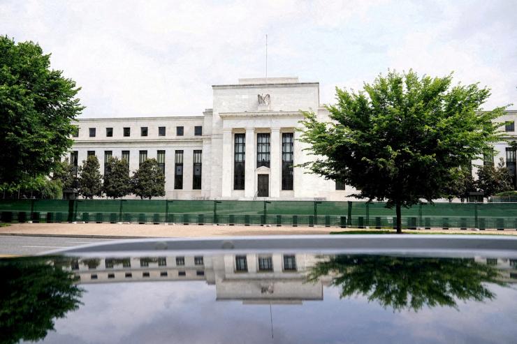 The US Federal Reserve building.