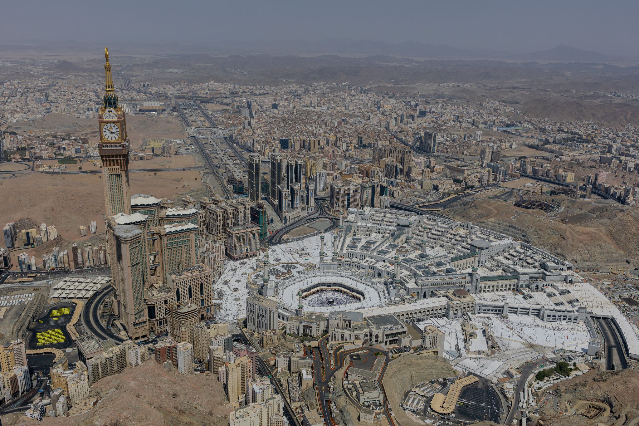 General view of the Grand Mosque during hajj in the holy city of Mecca, Saudi Arabia, May 29, 2026. 