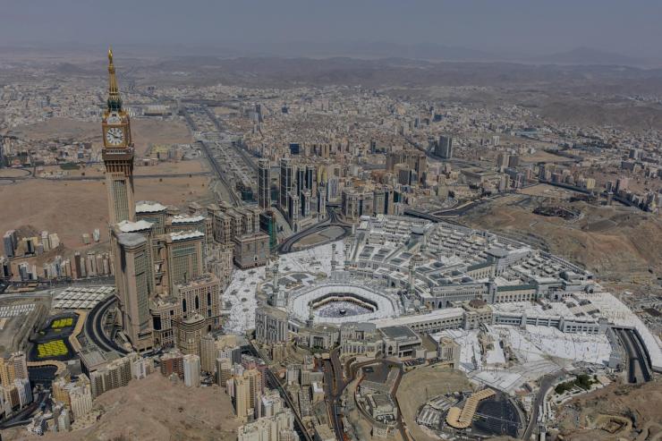 General view of the Grand Mosque during hajj in the holy city of Mecca, Saudi Arabia, May 29, 2026.