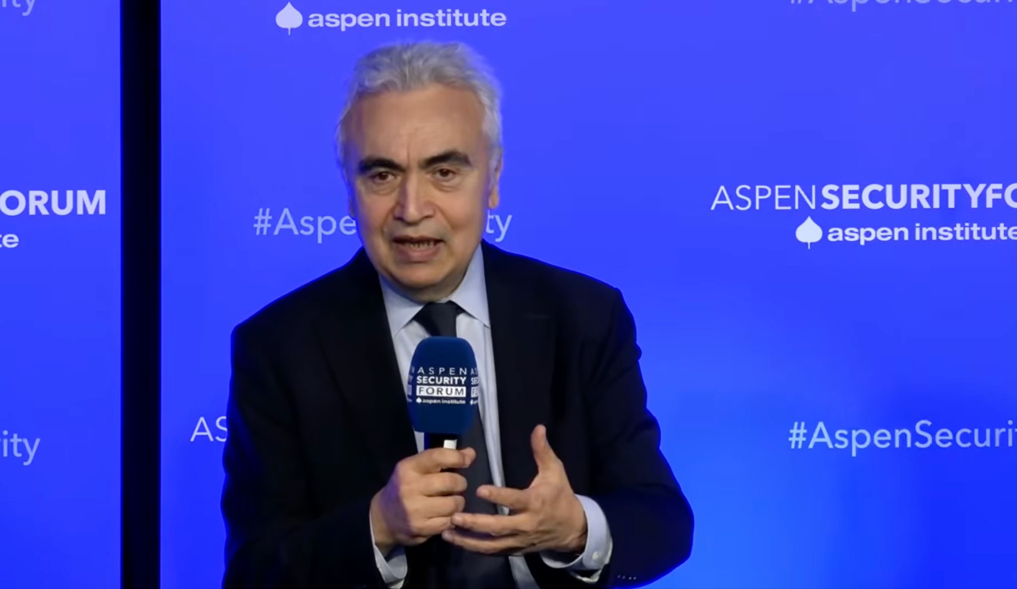Fatih Birol at the Aspen Security Forum.