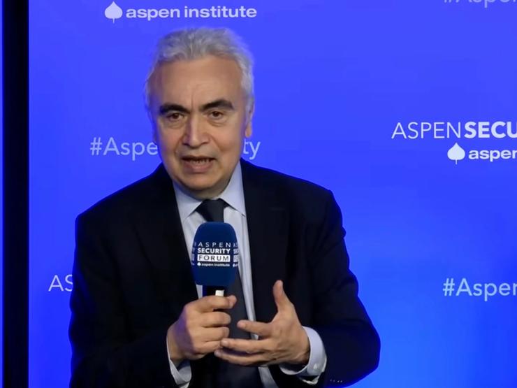 Fatih Birol at the Aspen Security Forum.