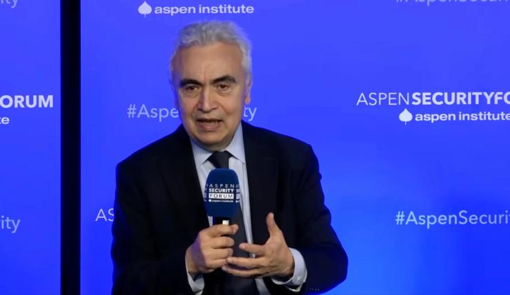 Fatih Birol at the Aspen Security Forum.