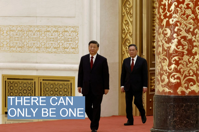 Xi Jinping and Li Qiang