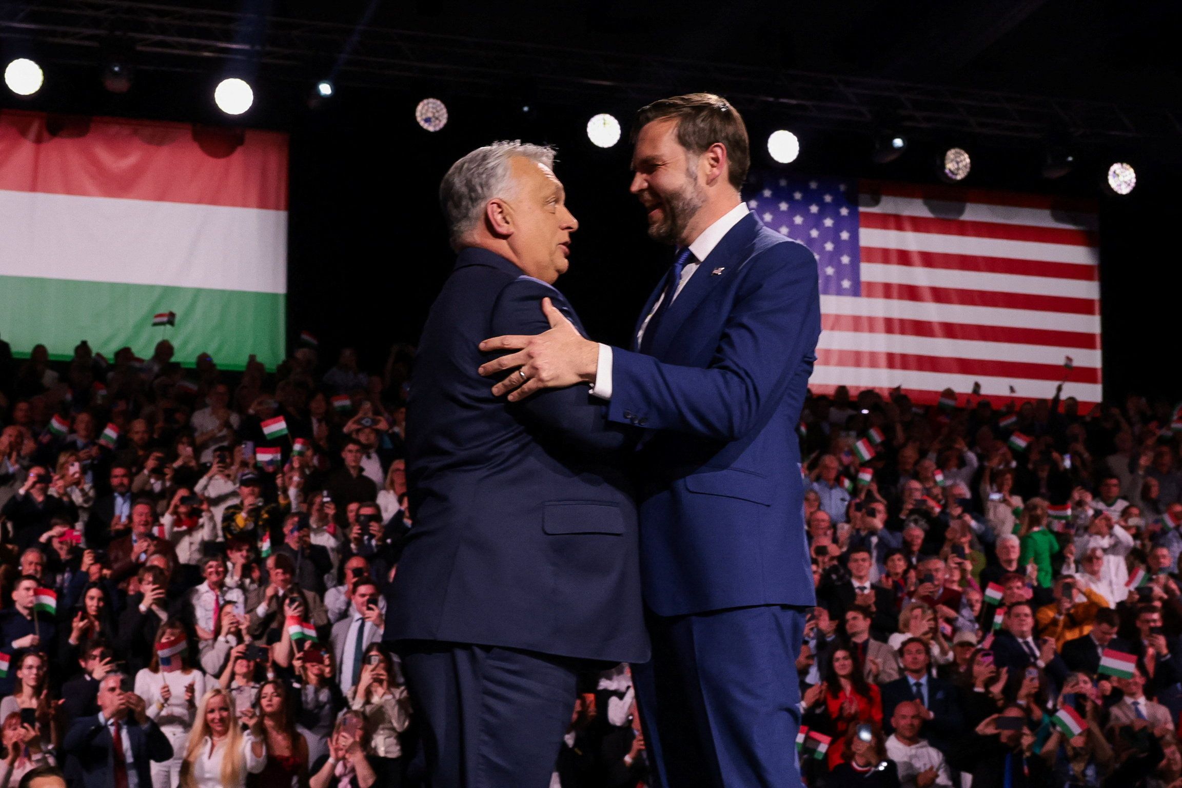 JD Vance and Viktor Orban together in Budapest
