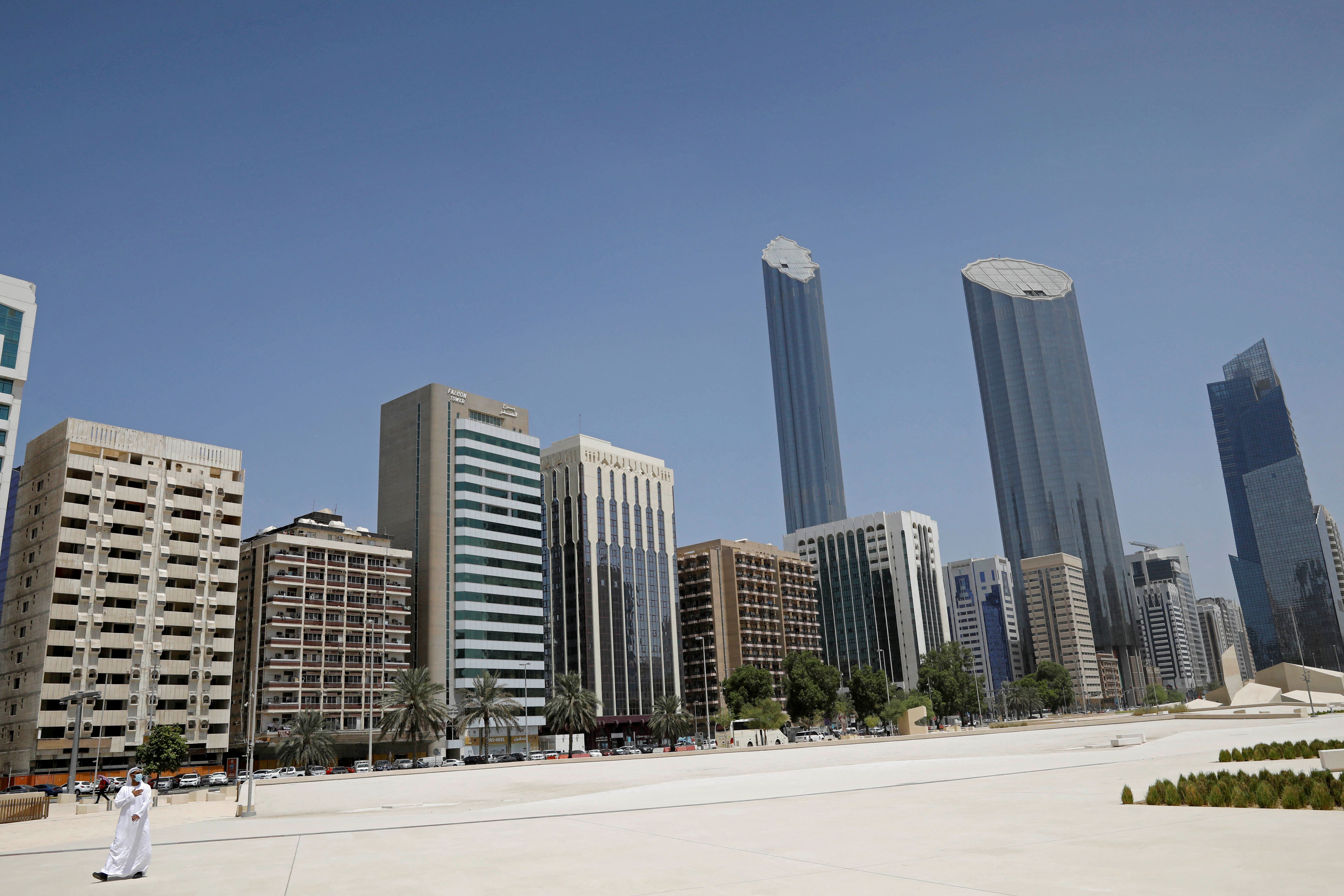 Buildings in Abu Dhabi.