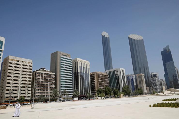 Buildings in Abu Dhabi.