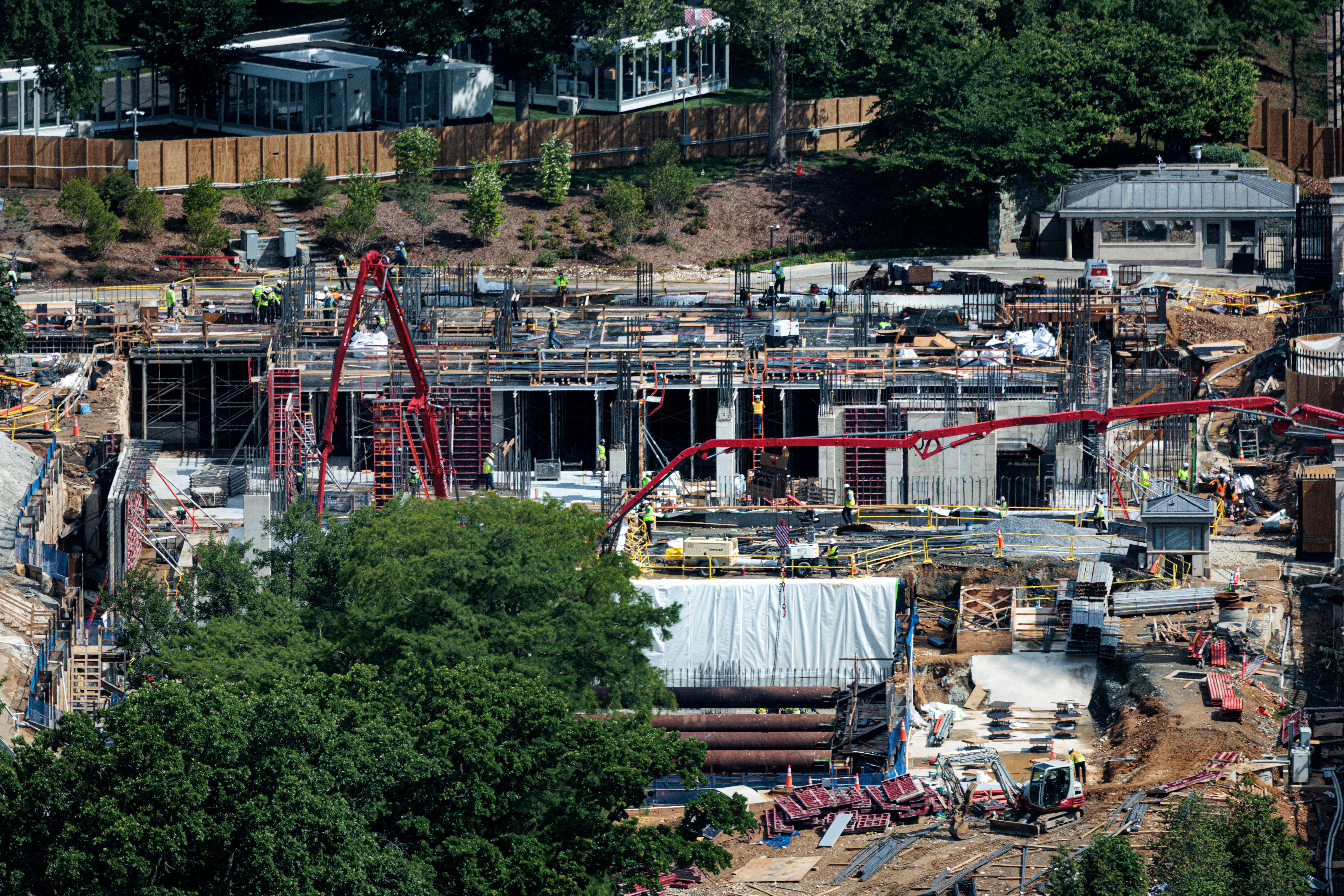 East Wing construction 