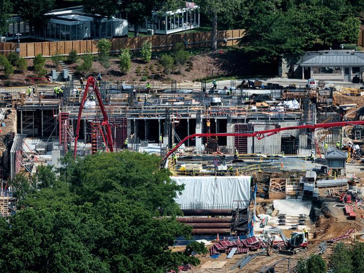 East Wing construction