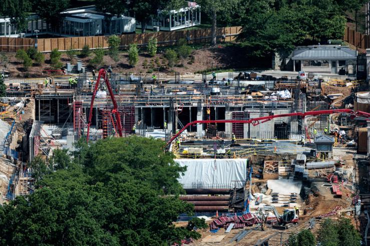 East Wing construction