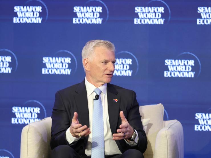 on AprSouthwest CEO Bob Jordan speaks at Semafor World Economy