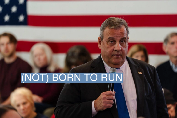 Republican presidential candidate and former New Jersey Gov. Chris Christie speaks during a town hall on Dec. 19 in Bedford, N.H.