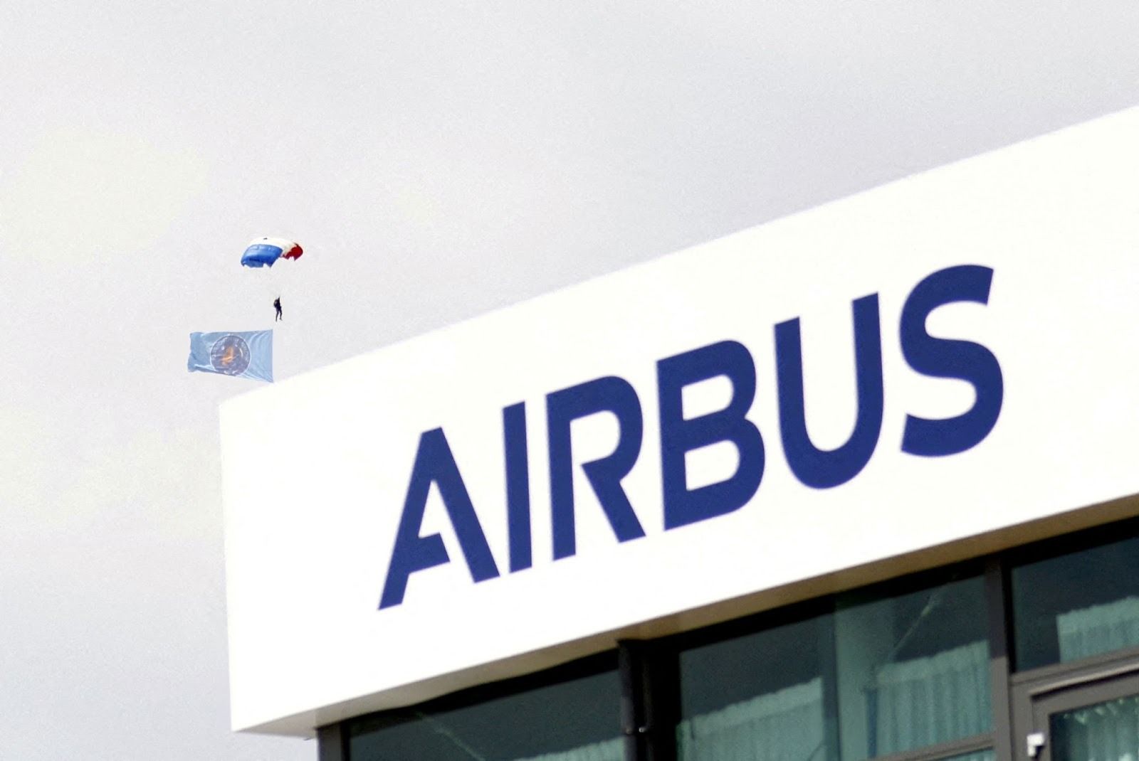 An Airbus logo. 
