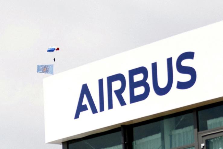 An Airbus logo.